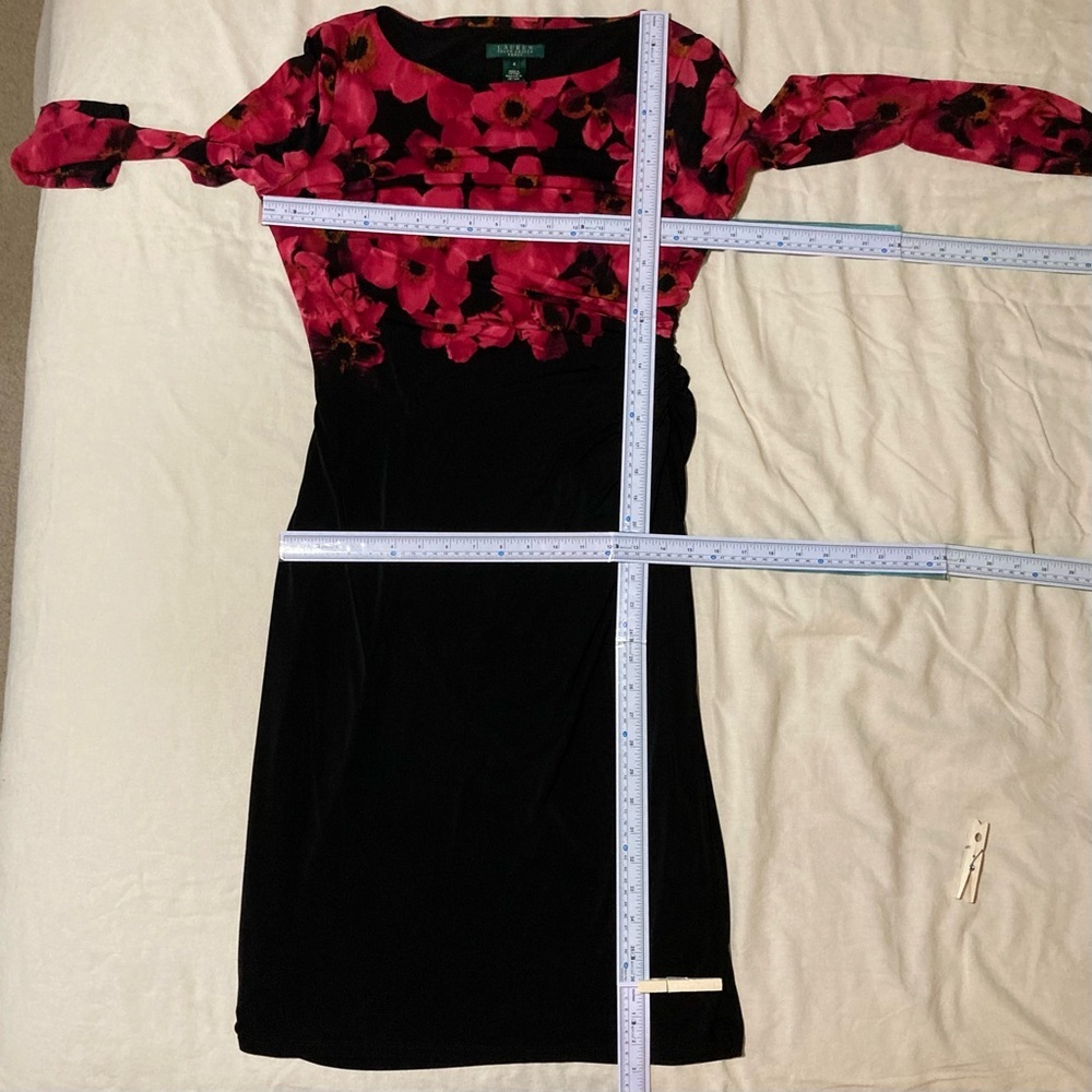 Lauren Ralph Lauren Floral Long Sleeve Sheath Dress | Wrinkle Resistant - Picture 2 of 15
